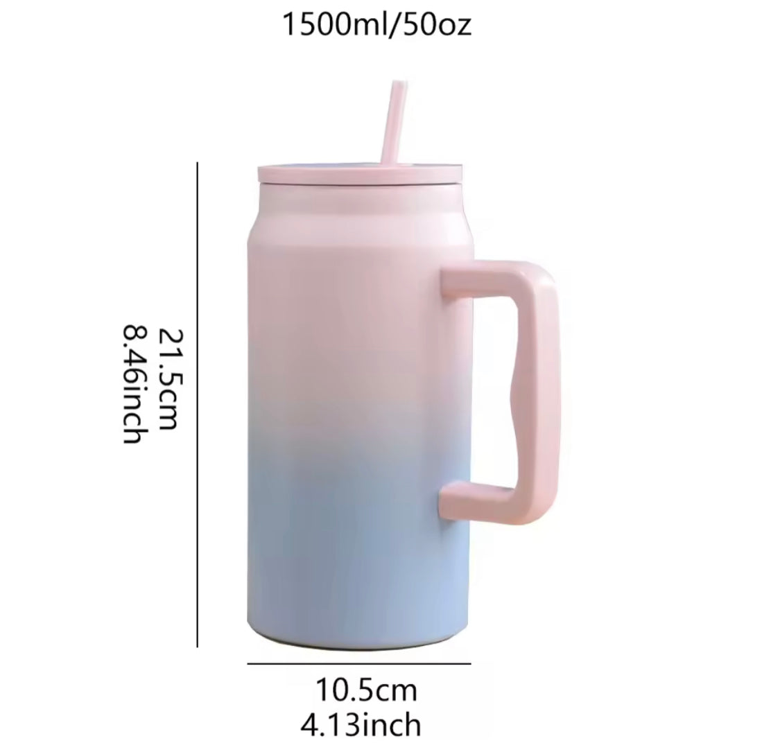 50oz Insulated Steel Tumbler with Straw