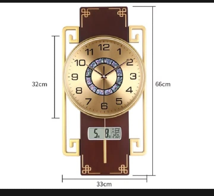 Digital Time Date Day Wall Clock for Home Decor