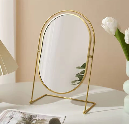 Metal Golden Mirror For Vanity