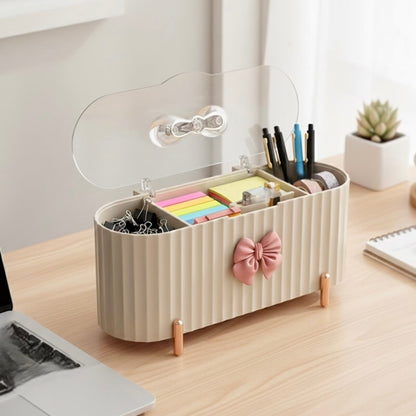 3 Grids Bow Storage Box with Lid