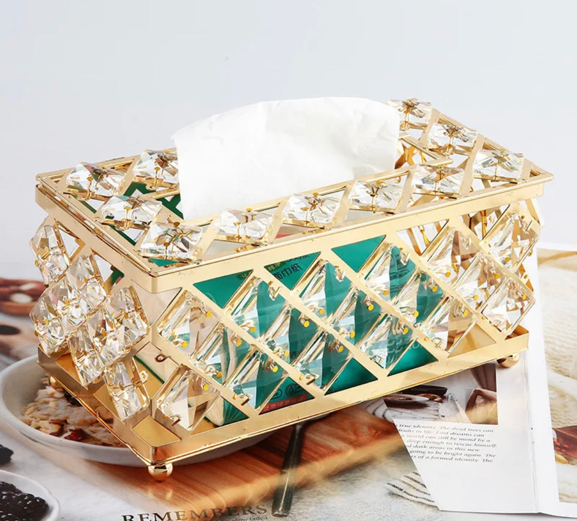 Zigzag Crystal Tissue box