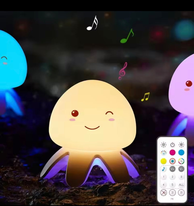 Rechargeable Jelly Fish Music Lamp