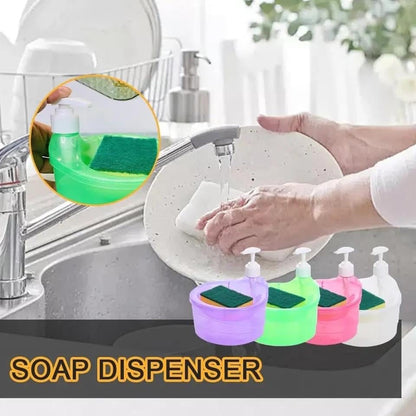 2 in 1 Soap Dispenser and Scrubber Holder