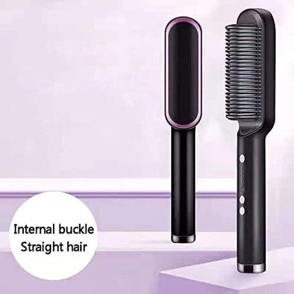 Electric Hair Brush Straightener