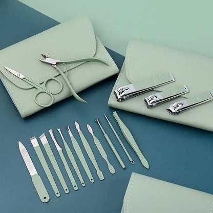 16 Pcs Nail Kit Pouch Set