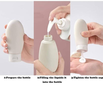 3 Pcs 60ml Travel Bottles Set