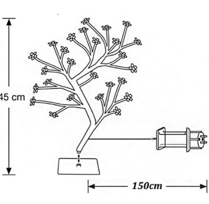 Cherry Blossom Led Lights Lamp Tree