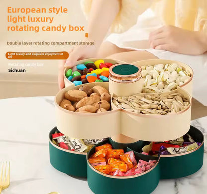 2 Layer Rotating Food Storage Box