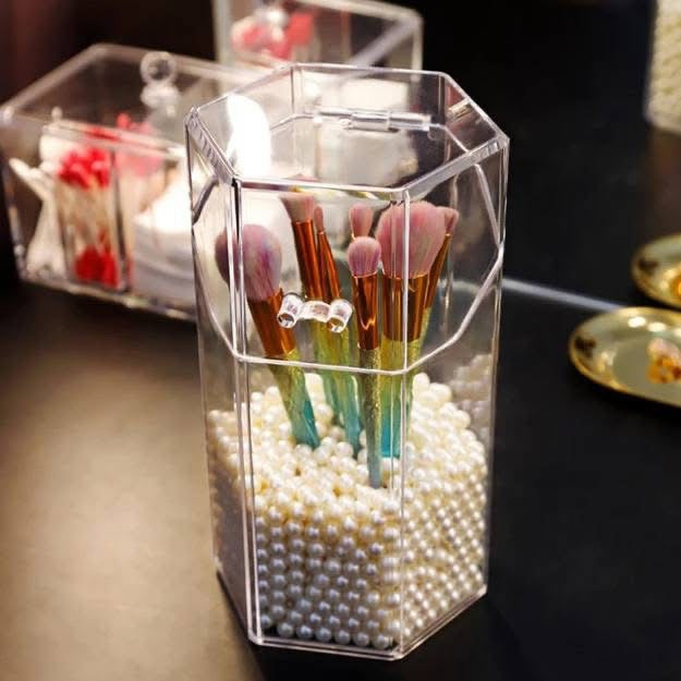 Acrylic Pearls Brushes Holder