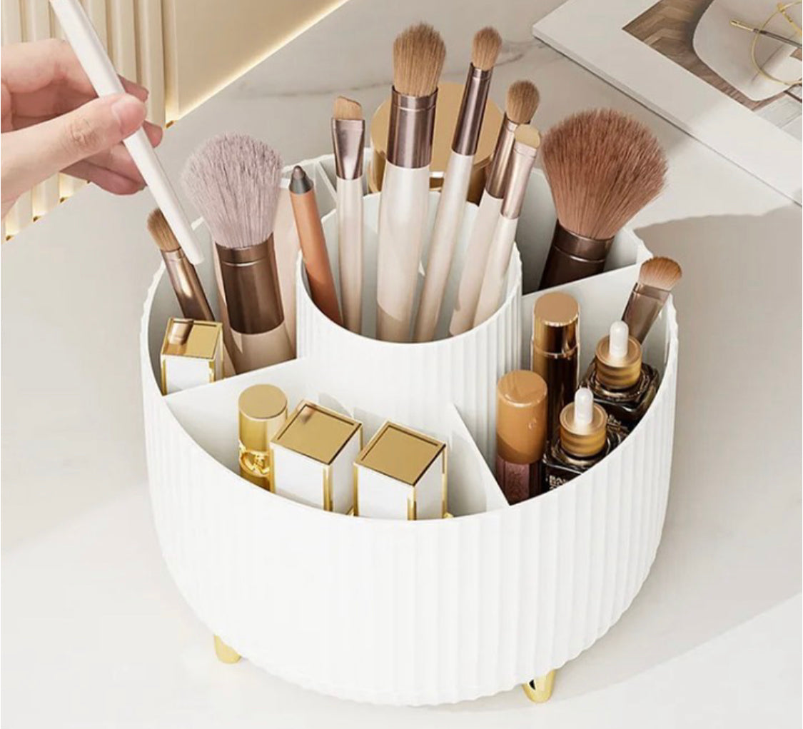 360 Rotating Makeup Brushes Holder