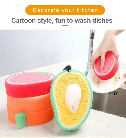 New Multipurpose Foamic Fruits Shape Bath/Kitchen Sponge