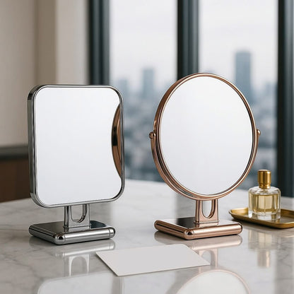 Double Side Makeup Mirror with Stand