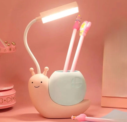 Led Light Cute Desk Study Lamp with Pen Holder