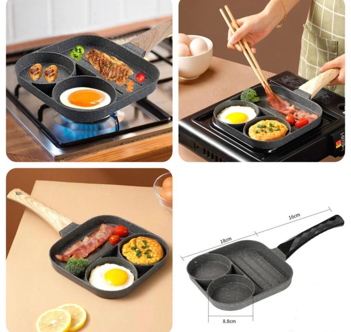 Non-Stick Three portions Frying Pan