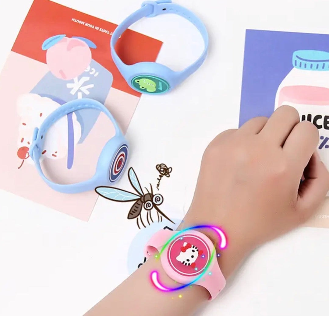 Children Repellent Cartoon Mosquito Band Watch