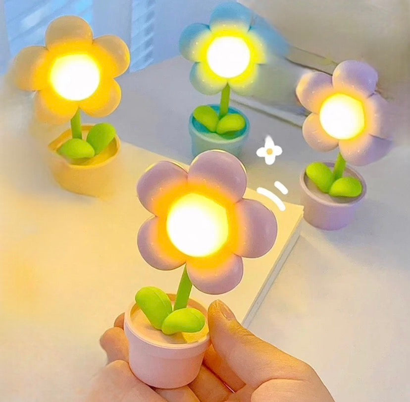 Led Flower Night Light Lamp
