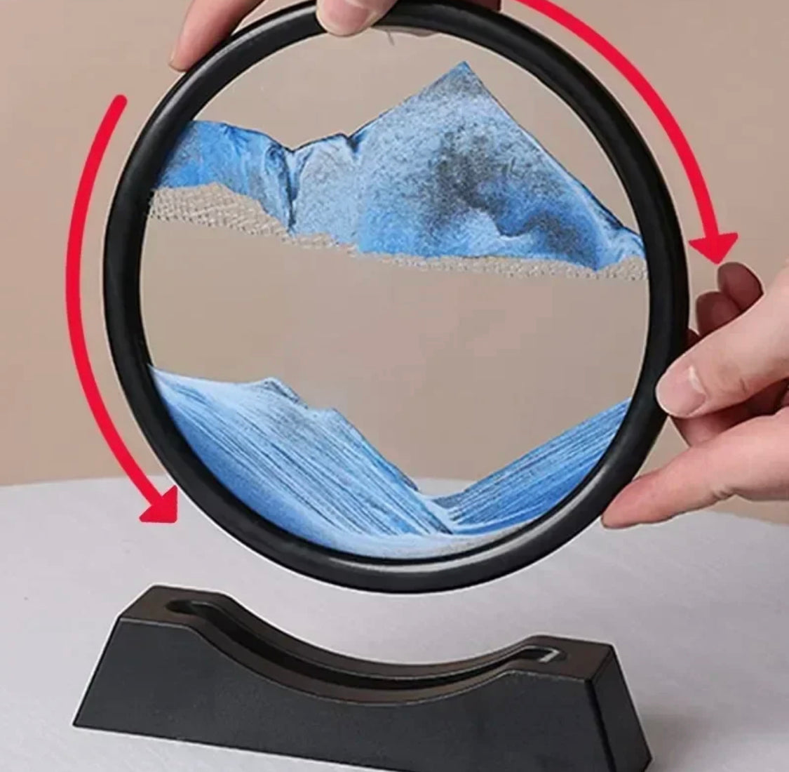 3D Moving Sand Scape Lamp Decoration