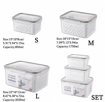 3 Pcs Food Storage Boxes
