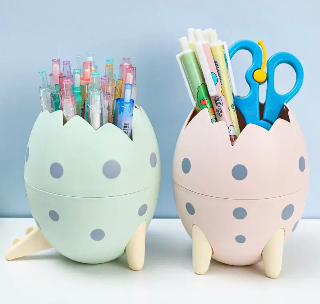 Cute Egg Shape Pen Holder Brush Organizers