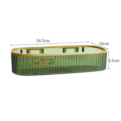 Acrylic Luxury Wall Mounted Corner Shelf Rack