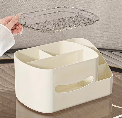 2 in 1 Tissue Box with Storage Organizer