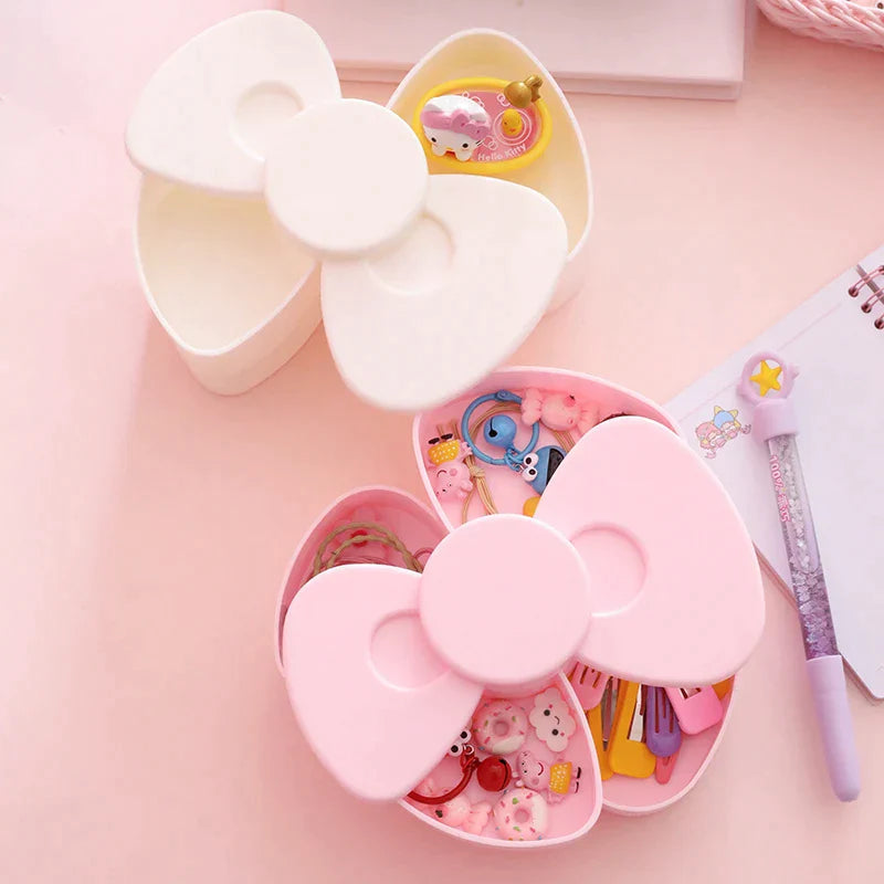 Cute Pink Bow Jewellery Storage Box