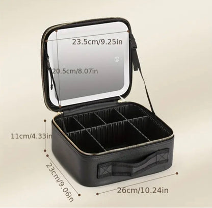 Led Vanity Bag with 3 Colours Touch Sensor and Mirror