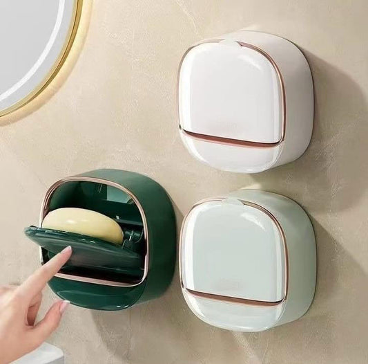 Wall-Adhesive Luxury Soap Dish Box