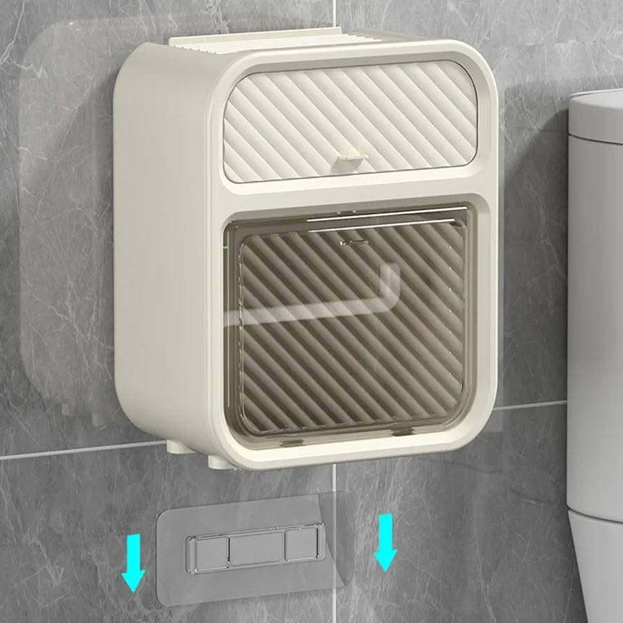 Wall Mounted Tissue Holder with Drawer