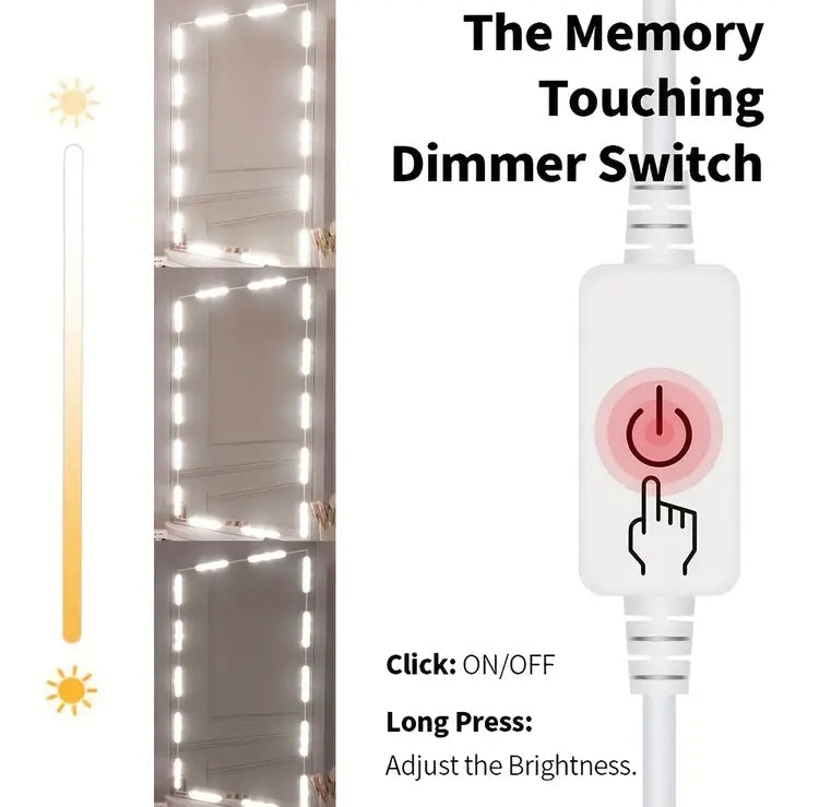 30 Led Vanity Lights with 3 Colour Modes
