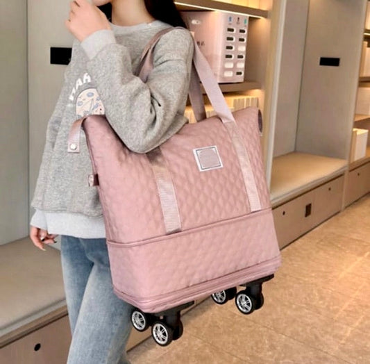 Expandable Travel Luggage Bag with Wheels