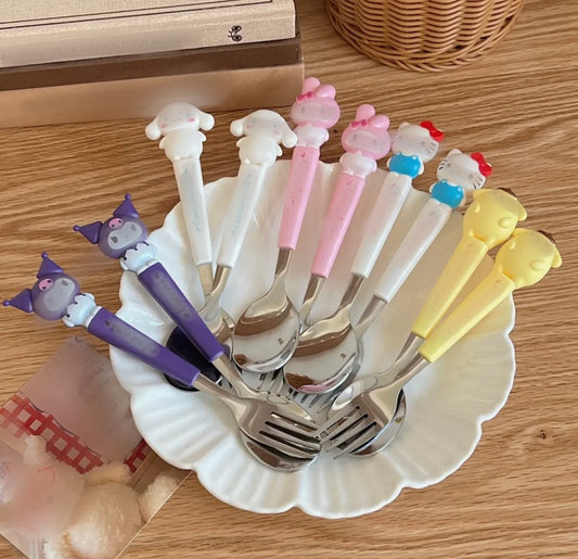 2 Pcs Fork and Spoon Set