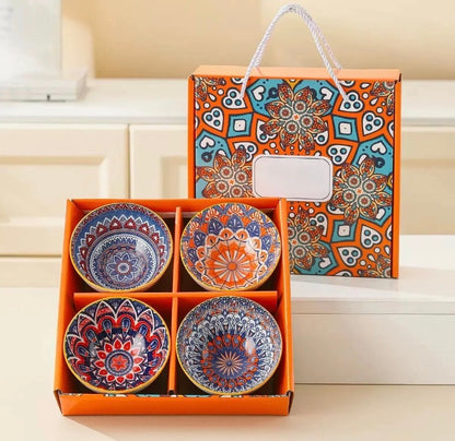 Ceramic Printed Serving Bowls Set