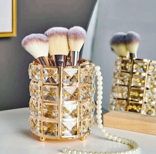 Crystal Round Brushes Cosmetic Makeup Holder