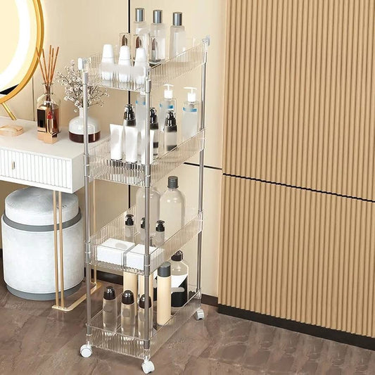 4 Layer Multipurpose Acrylic Trolley