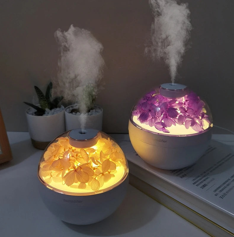 Flower Design Cute Humidifier Diffuser