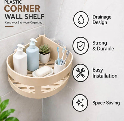 Wall Mounted Round Corner Shelf Rack