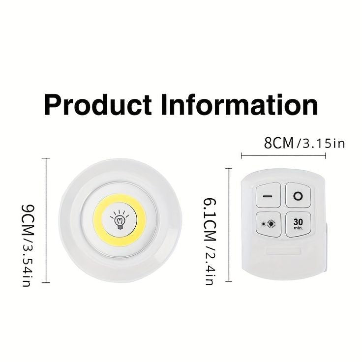 Pack of 3 Led Lights Set with Remote