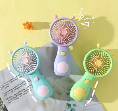 1PC Cute Snail Rechargeable Fan