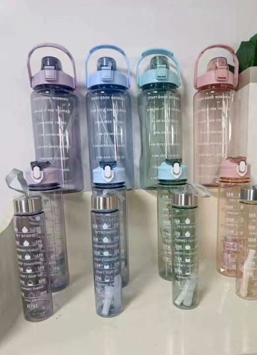 3 Pcs Cute Water Bottle Set