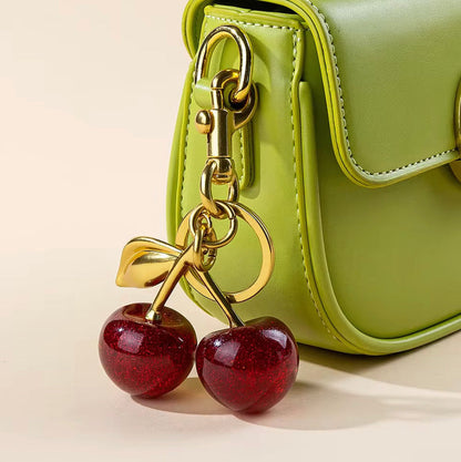 High Quality Trendy Cherry Keychain