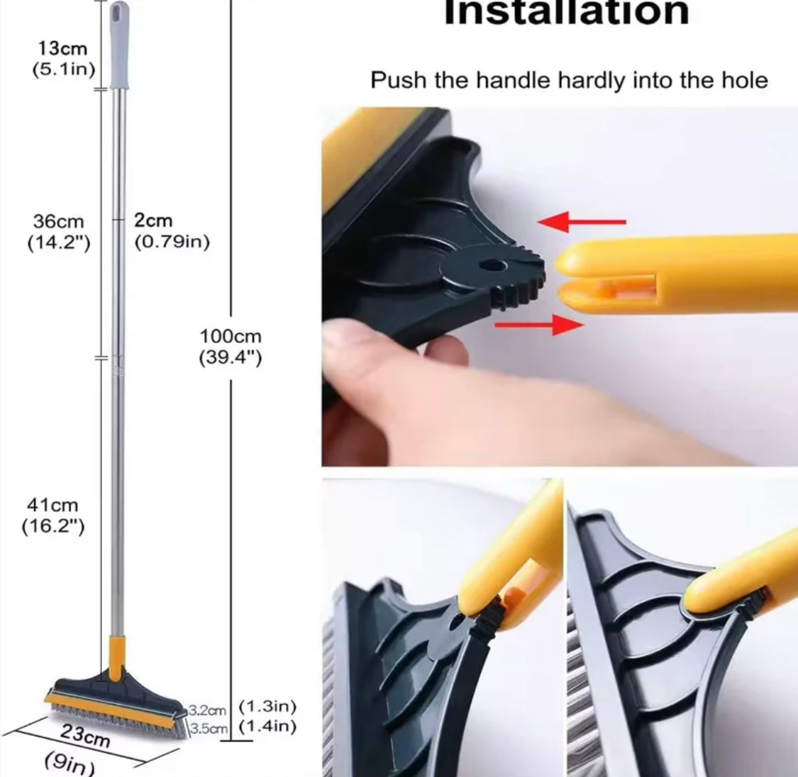 2 in 1 Cleaning Viper Brush and Broom Cleaning Brush