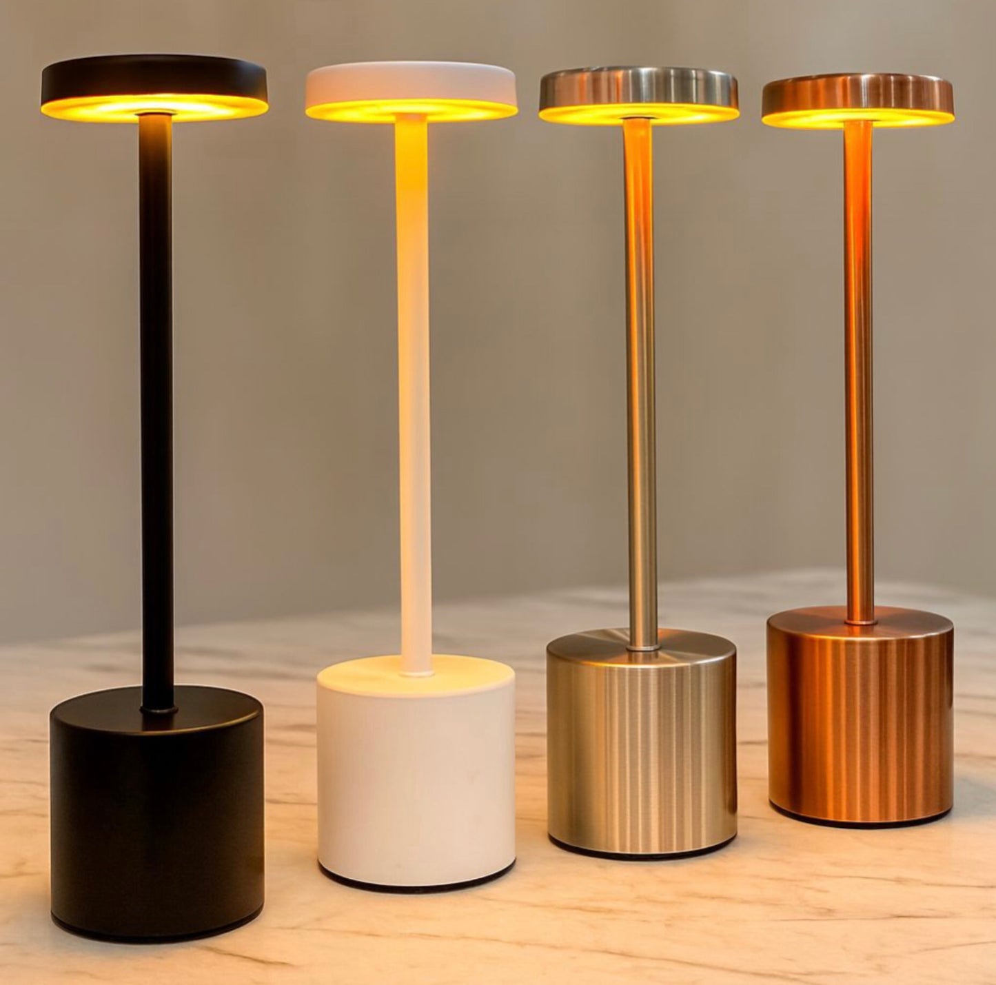 Led Light Metal Touch Lamp (3 Colours)