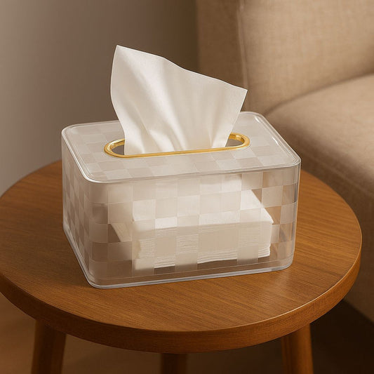 Acrylic Design Tissue Box for Household