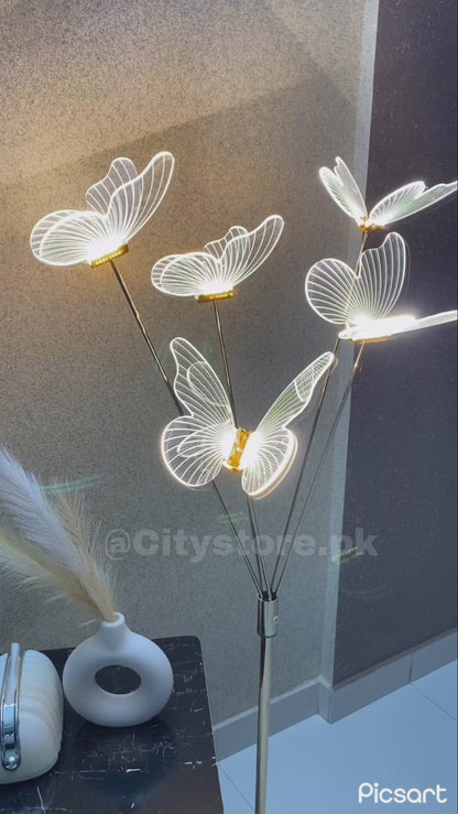 5ft Led Butterfly Corner Floor Lamp