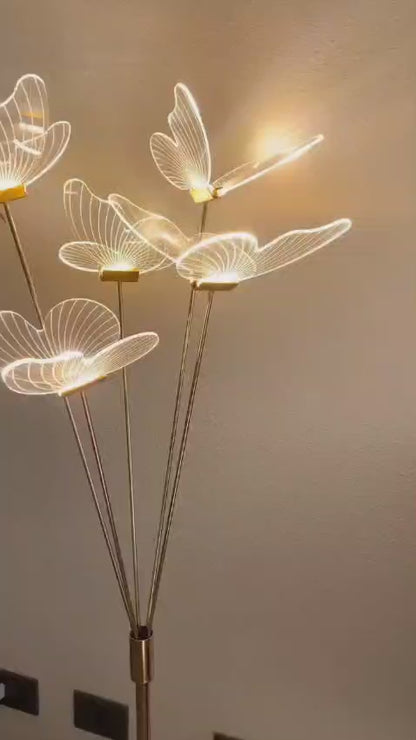 5ft Led Light Butterfly Floor Lamp